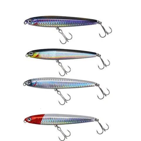 4pcs/set Fishing Lure Pencil Sinking 10cm 24g Bass Fishing Tackle Saltwater Lures Fish Bait Trolling Lure Fishing Accessories