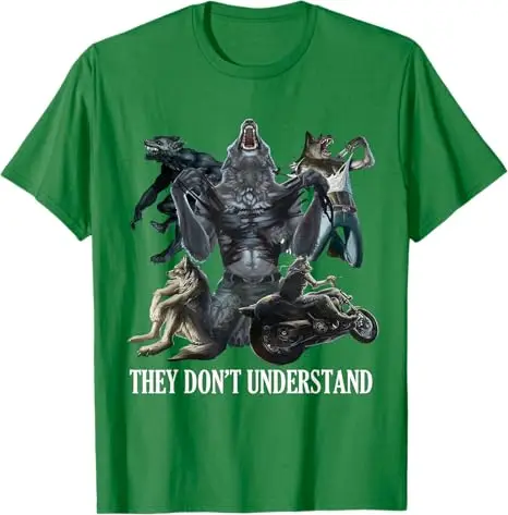 They Don’t Understand Alpha Wolf - Unhinged Sigma Wolf Meme T-Shirt Unhinged Alpha or Sigma Wolf Persona Saying Tee Graphic Tops
