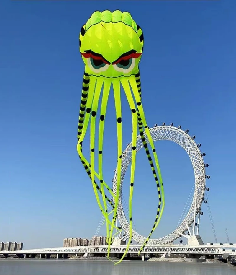 ว่าวขนาดใหญ่ 800 ซม. ว่าวปลาหมึกยักษ์ ว่าวยักษ์สำหรับผู้ใหญ่ ว่าวปลาเป่าลม โรงงานผลิตว่าว ว่าวกีฬา ว่าวผ้าเนื้อนุ่ม