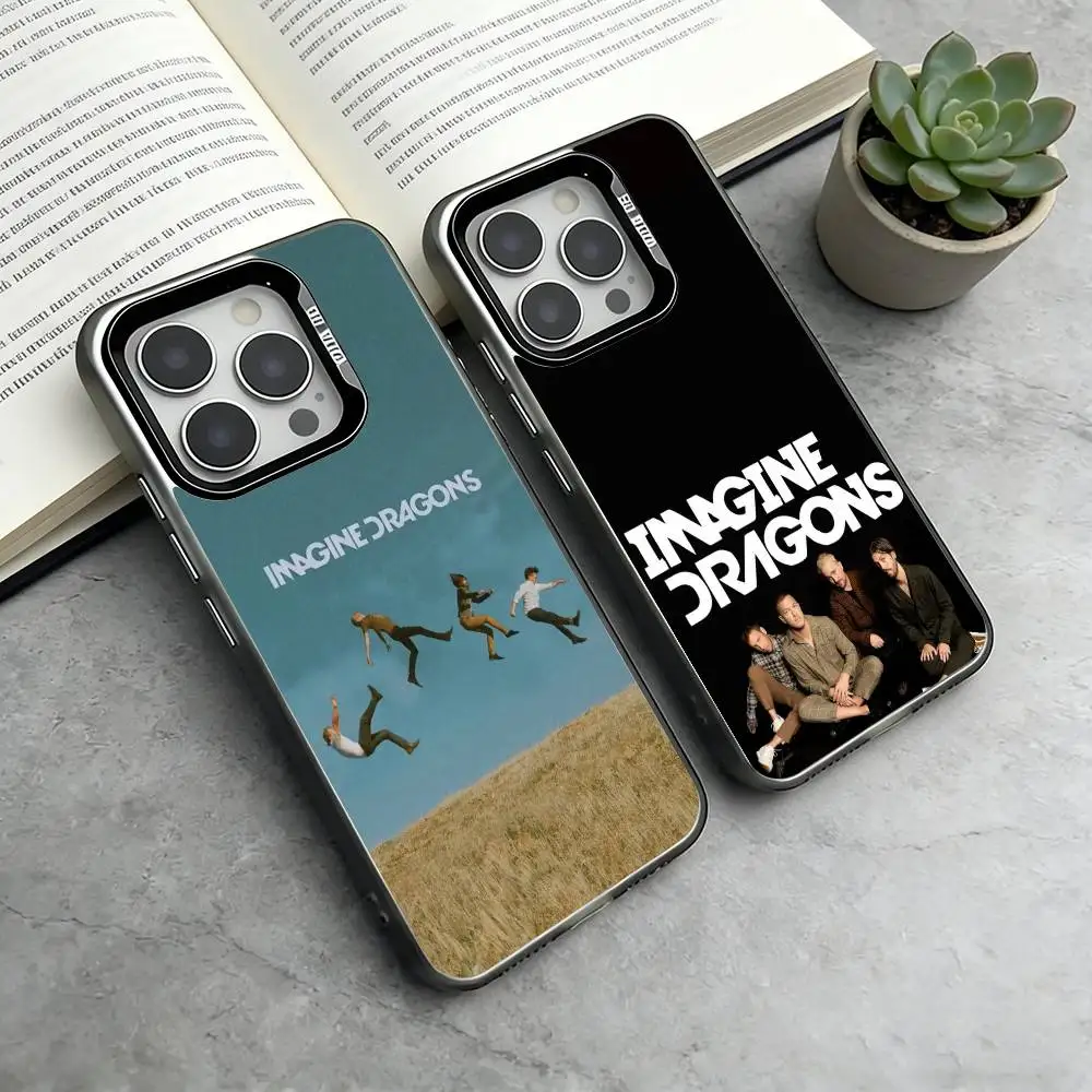 

I-Imagine D-Dragons Phone Case For iPhone 17,16,15,14,13,12,11 Plus,Pro Max,XS,Colorful Silver Phone case Funda Cover