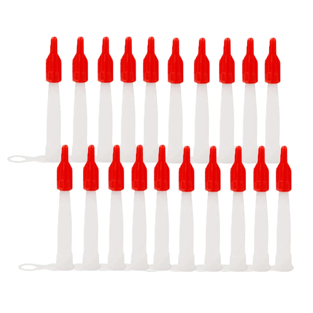 Keep Your Caulk Fresh and Ready to Use with Silicone Tube Nozzle Cap Replacement Tips Spare Red Nozzle Cartridge