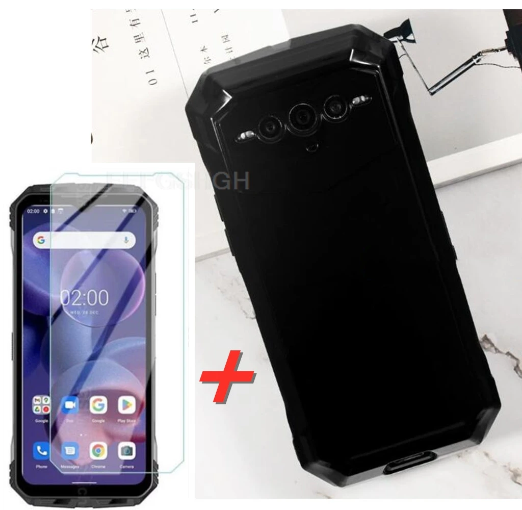 Szkło ochronne do DOOGEE V Max Plus Wytrzymała obudowa 6,58" Silikonowa przezroczysta osłona do szkła hartowanego DOOGEEVMaxPlus VMax