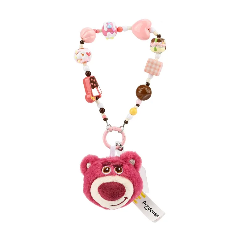 Meilleure vente nouveau produit Disney Stitch's petit ours fraise doré mignon Judy Nick peluche Bracelet porte-clés