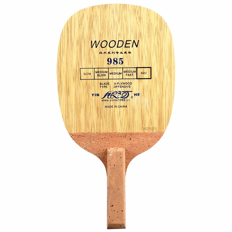 YINHE 985 Table Tennis Blade (5 Ply Wood Fast Attack) Japanese Penhold Racket JS Handle Original YINHE Ping Pong Bat Paddle