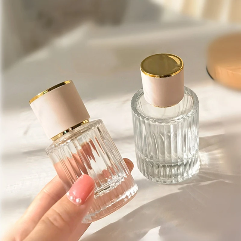 30ml Portable Perfume Glass Spray Bottle Clear Cosmetics Perfume Atomizer High Capacity Refillable Empty Bottles