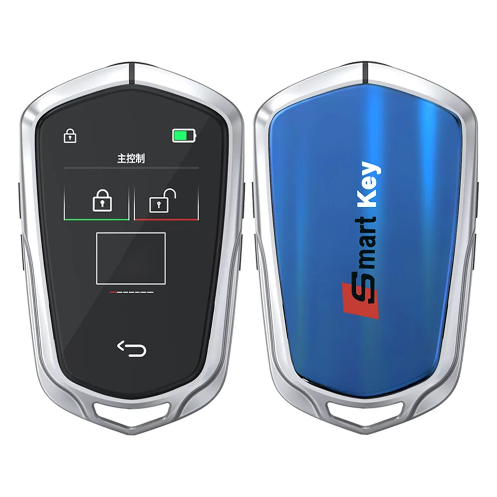 Auto LCD Digital Key Fob Universal Modified Smart Remote Car Key Kit With Keyless Go Key Fobs For Cadillac Style