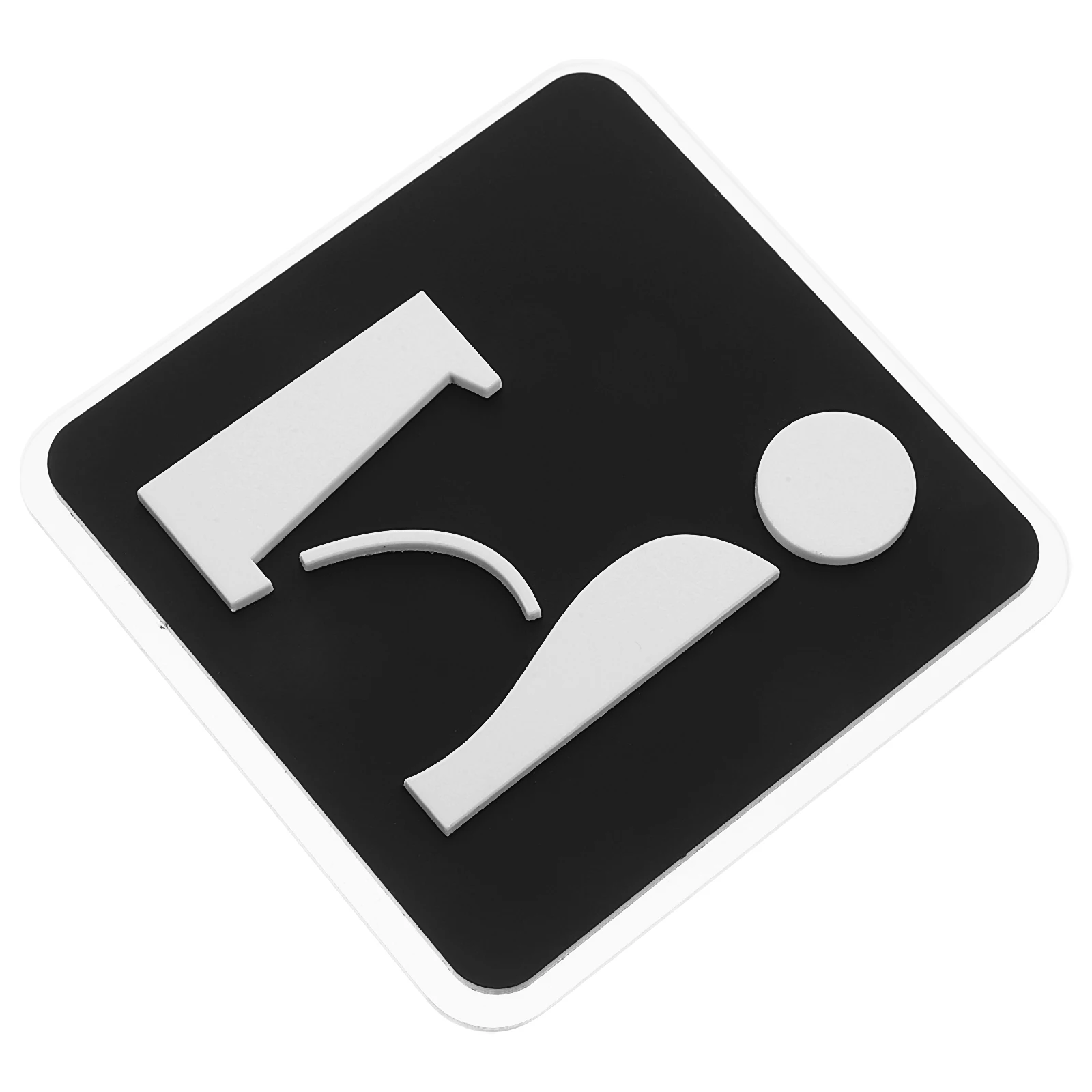 الاكريليك المرحاض الذاتي لاصق الحمام مؤشر للحمام باب الديكور مكتب فندق مطعم الرجال مرحاض الجدار #2