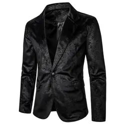 Blazer Mars Bergamo pour homme, poche à motifs, bouton unique, décontracté, boîte de nuit, bar, scène, mariage, conférence, vêtements pour homme Queen