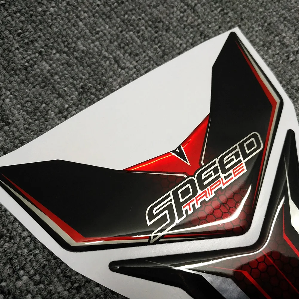 For Triumph Speed Street Triple Daytona 2015 2016 2017 2018 2019 2020 Motorcycle Tank Pad Protector Fish Bone Stickers