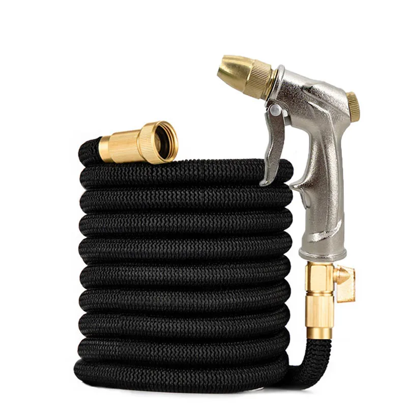 

Retractable garden hose with metal connector high pressure for car cleaning garden irrigation magic hose durable and flexible