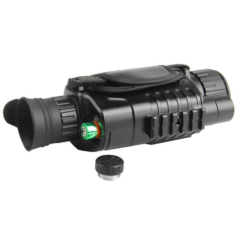 Infrared IR Digital Night Vision Hunting Optics Monocular Scope,5x40, 200 Meters, 5X 5MP, Hiking, Fishing, CS Camera Video