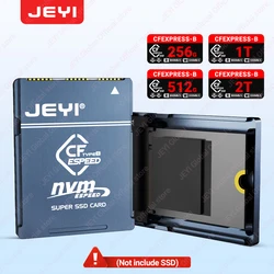 JEYI CF-Express Type-B to 2230 NVMe M.2 SSD Adapter, PCIe 4.0 Expansion Memory CFexpress Card For CANON NIKON Z6/Z7/Z9/R3/R5
