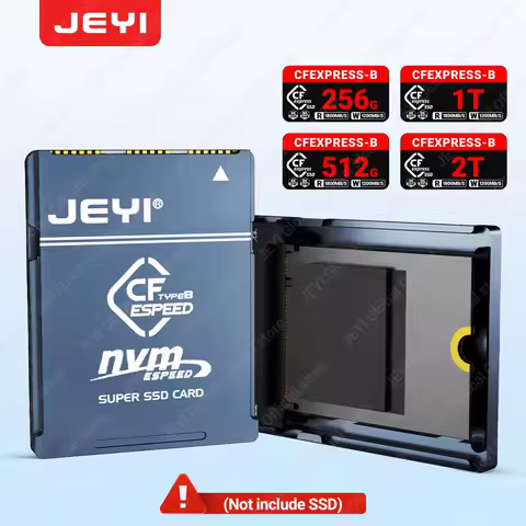 JEYI CF-Express Type-B to 2230 NVMe M.2 SSD Adapter, PCIe 4.0 Expansion Memory CFexpress Card For CANON NIKON Z6/Z7/Z9/R3/R5