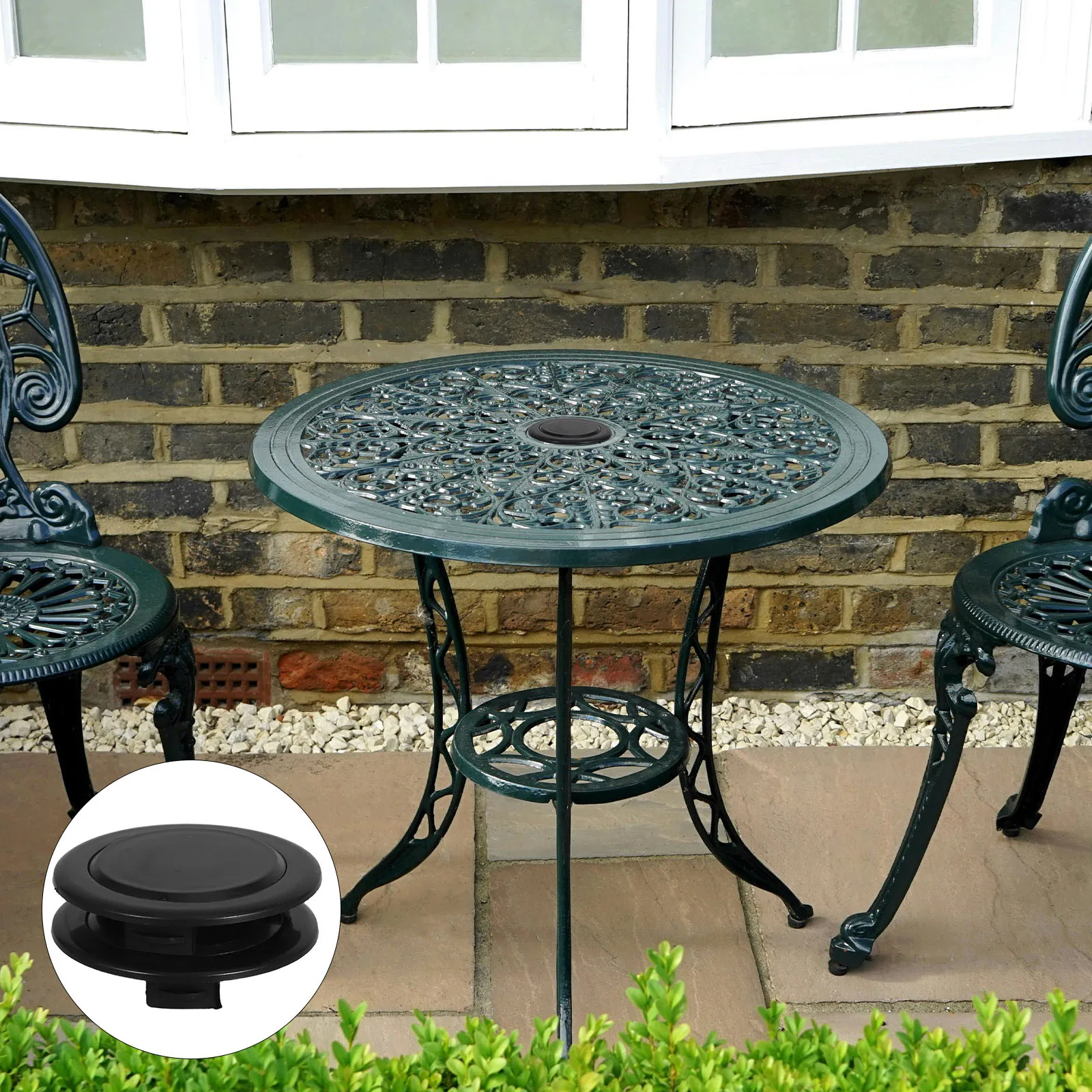 

2Pcs Patio Umbrella Hole Ring Covers Table Caps Outdoor Furniture Protector Garden Sunshade Stabilizer Garden Umbrella Covers