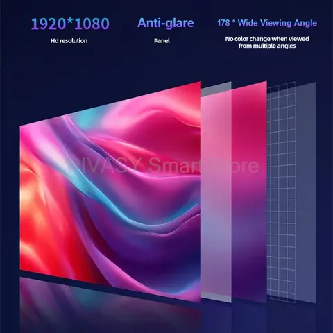 Broadcast Live Device Touch Screen 22 32 Inch Smart TV Rotatable Movable Monitor for Office Gaming Outdoor interactive 8+128G