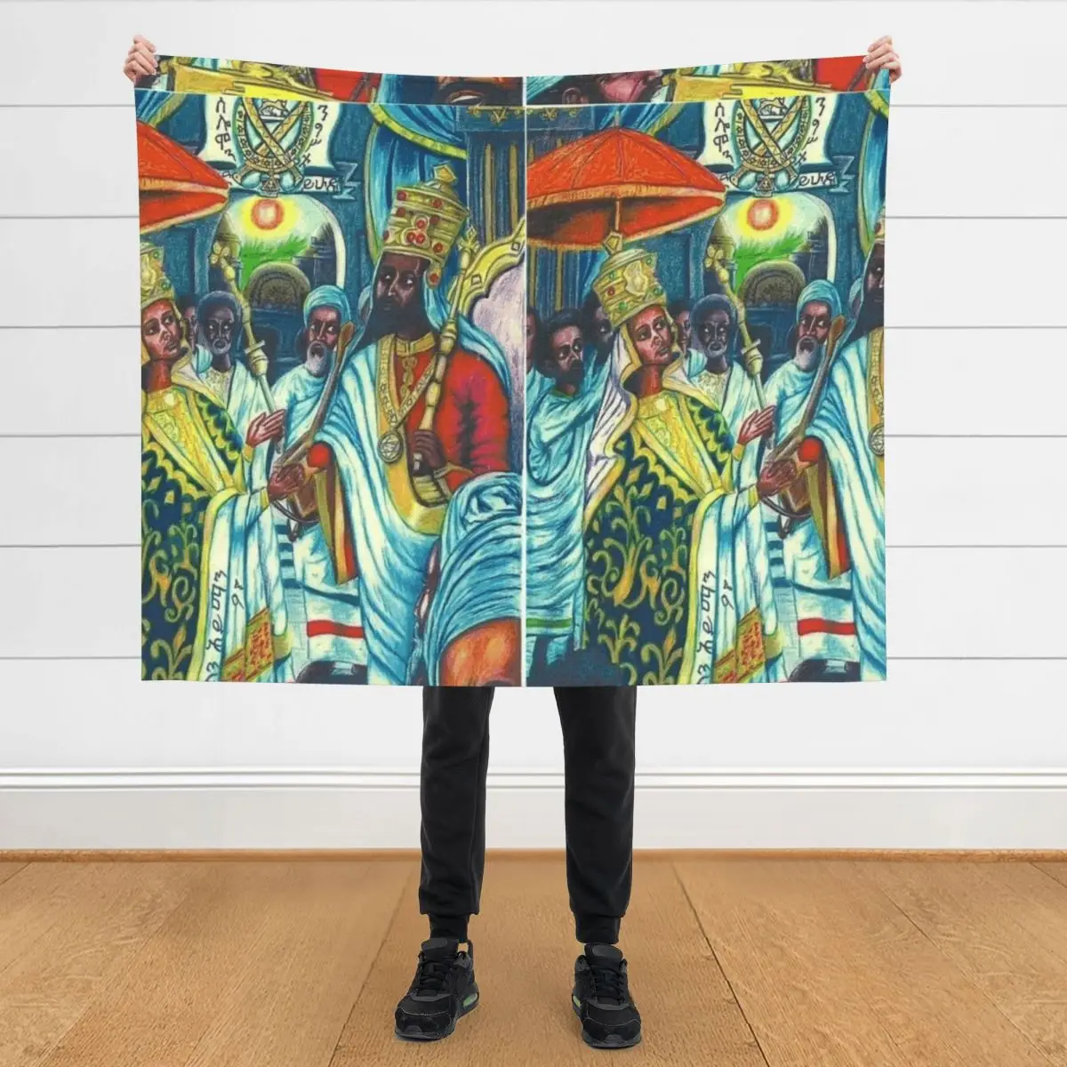 

King Solomon And Queen Sheba Throw Blanket Fashion Sofas Hairys Heavy Blankets