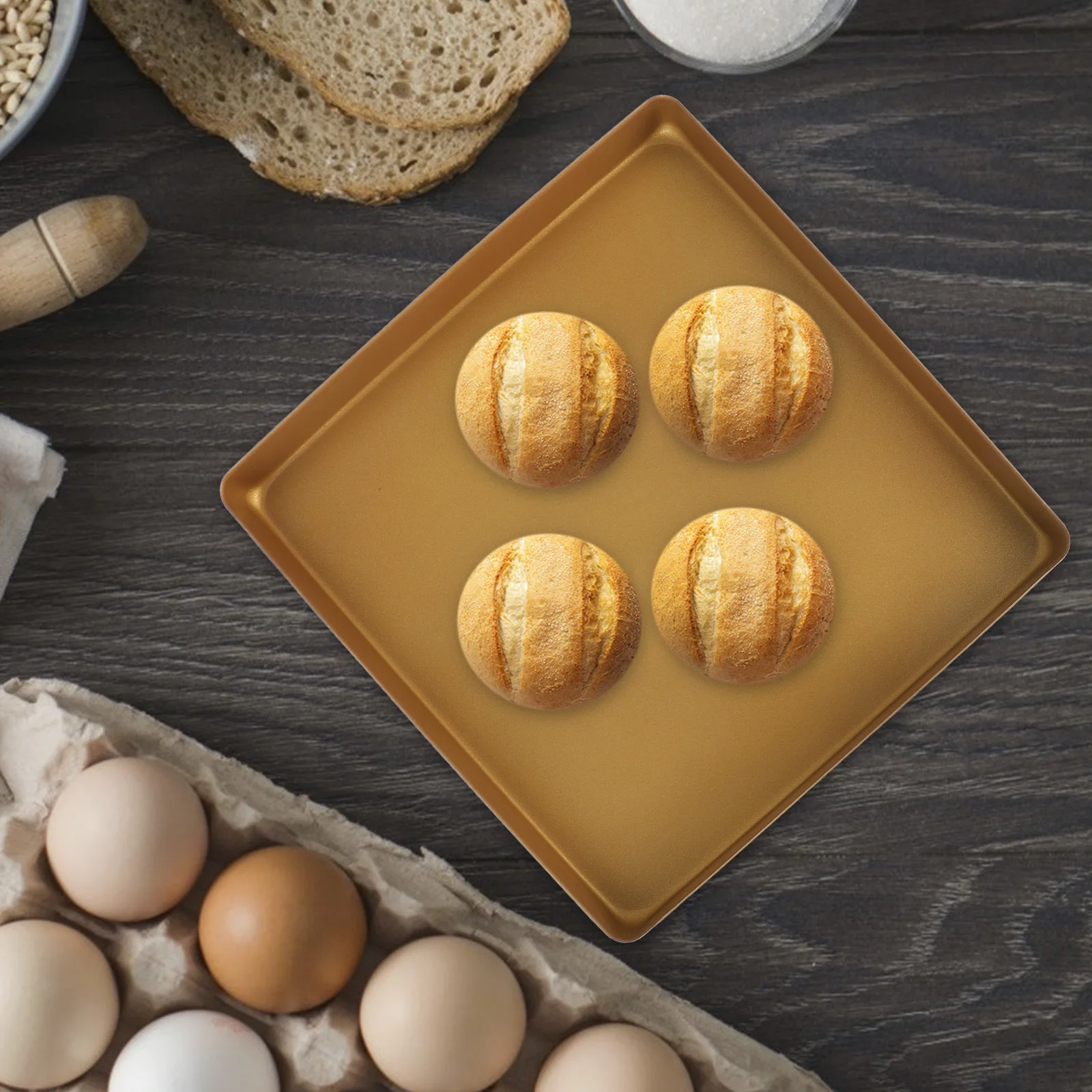 

Nonstick Square Baking Pan Alloy Material For Pizza Cake Pie Home Restaurant Use Baking Tool Kitchen Bakeware