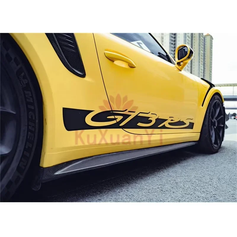 Saia lateral de carbono estilo GT3 para Porsche 911 992