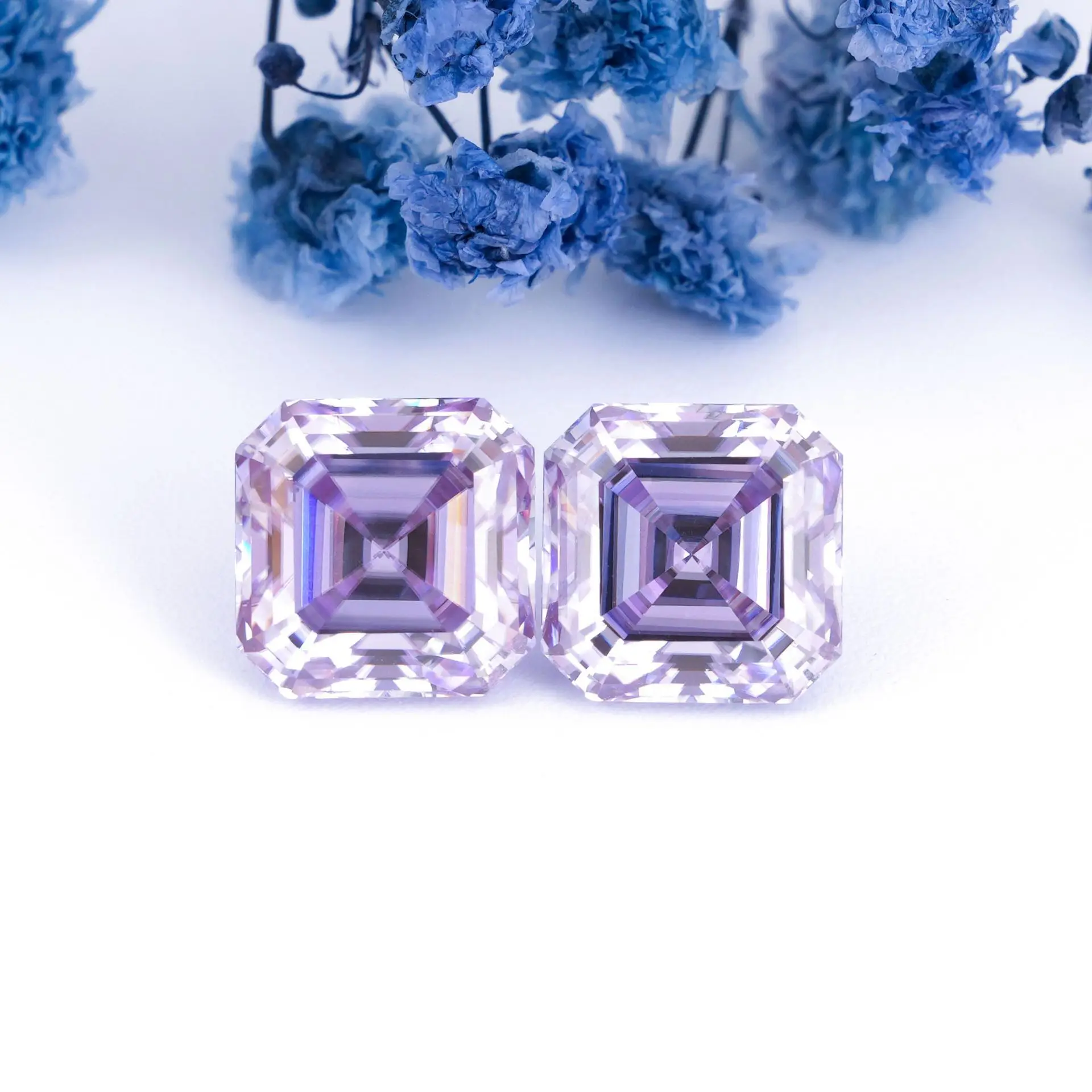 Новый Фиолетовый Муассанит 6x6 мм 1 карат, сертифицированное изготовление колец, ожерелий, сережек, ювелирные изделия