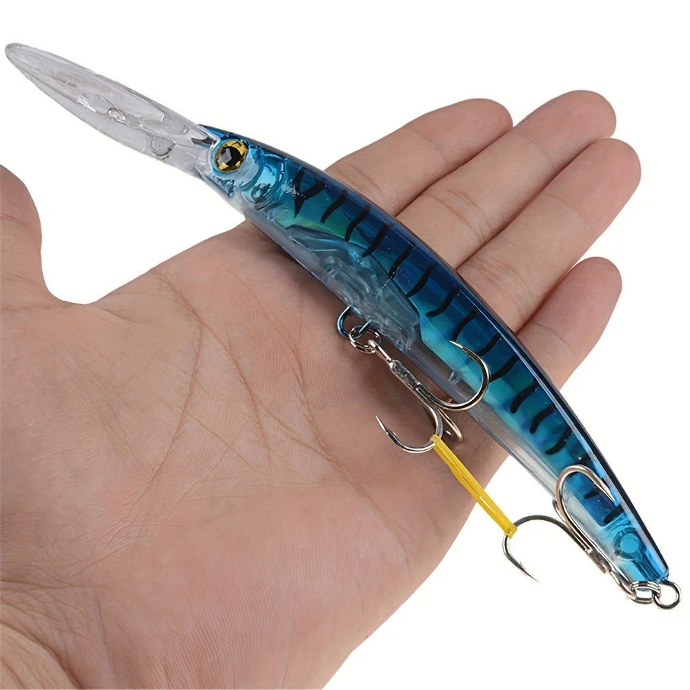 1 Stück 24 g sinkender Minnow-Köder – 17 cm/6,69 Zoll – der ultimative Wobbler-Angelköder für Barsch, Hecht und Karpfen