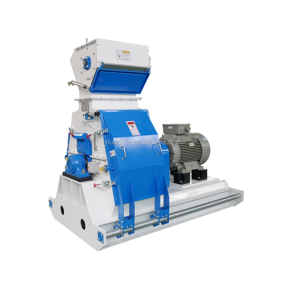 LUODATE Animal Feed Hammer Mill Soybeans Cutter Grinding Crushing Machine for Corn Beans Cottonseed Meal Canola for Factory