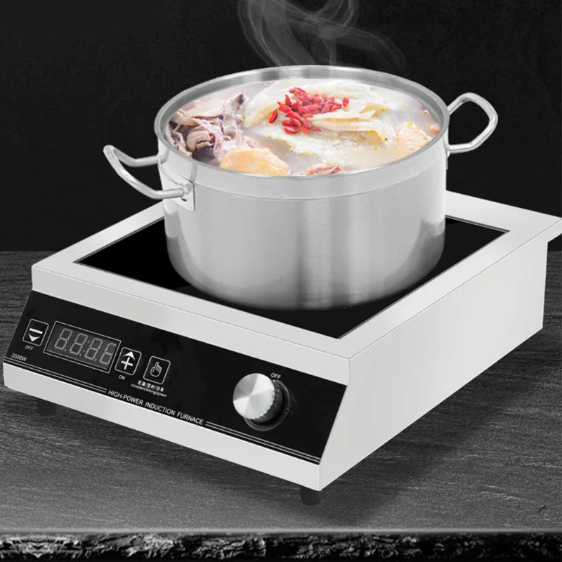 

Commercial Induction Cooker 3500W Kitchen Appliance Desktop Induction Cooker Soup Spicy Knob Stir-Fry Stove Induction Cooker