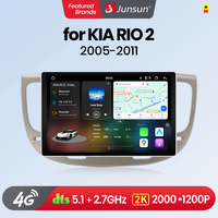 Junsun V3 Plus 2K Wireless CarPlay Android Auto Car Intelligent Systems For Kia RIO 2 2005 - 2011 Autoradio