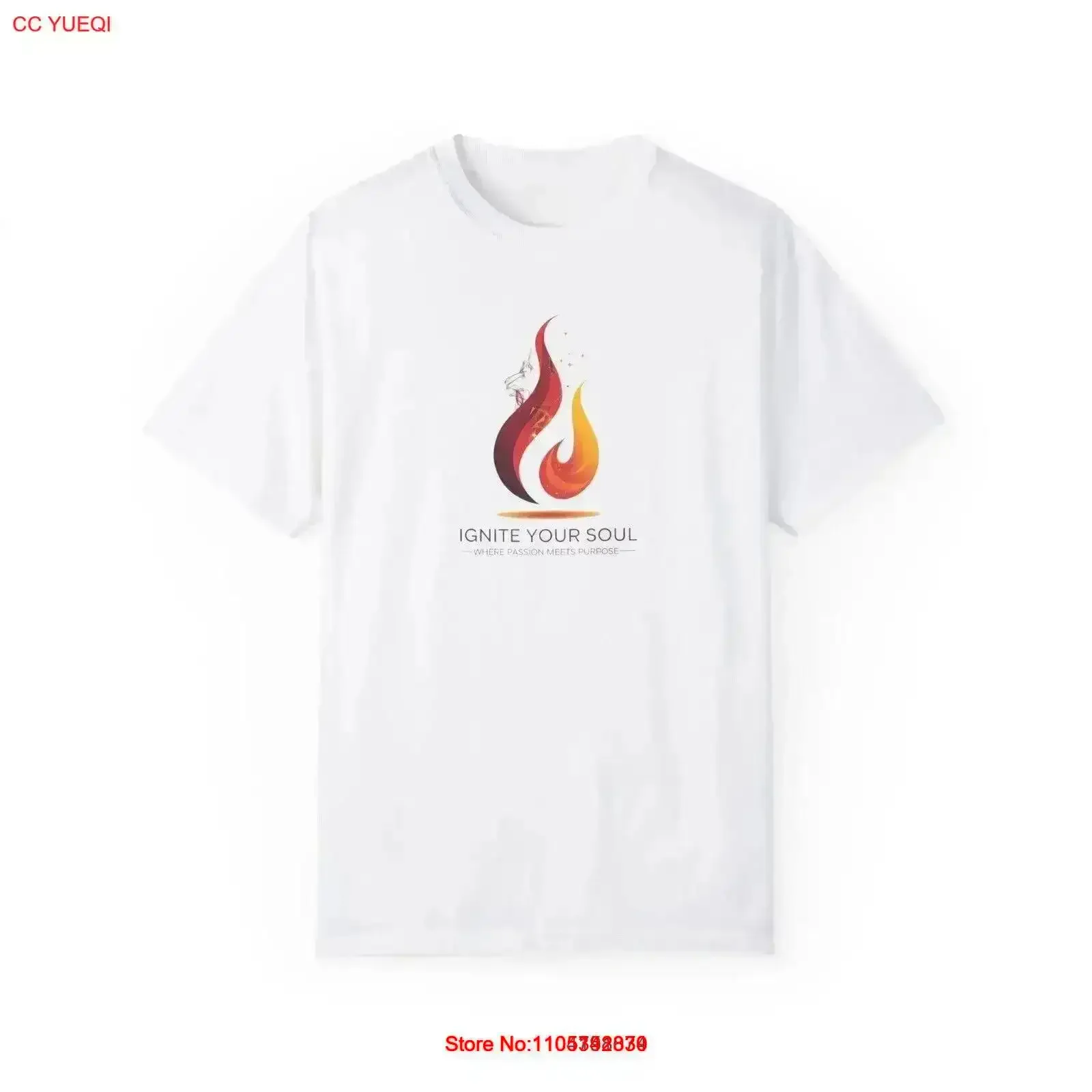 T-shirt Ignite Your Soul, motif flamme, vêtement spirituel, vintage, effet délavé, respirant, pour le quotidien, mode vintage