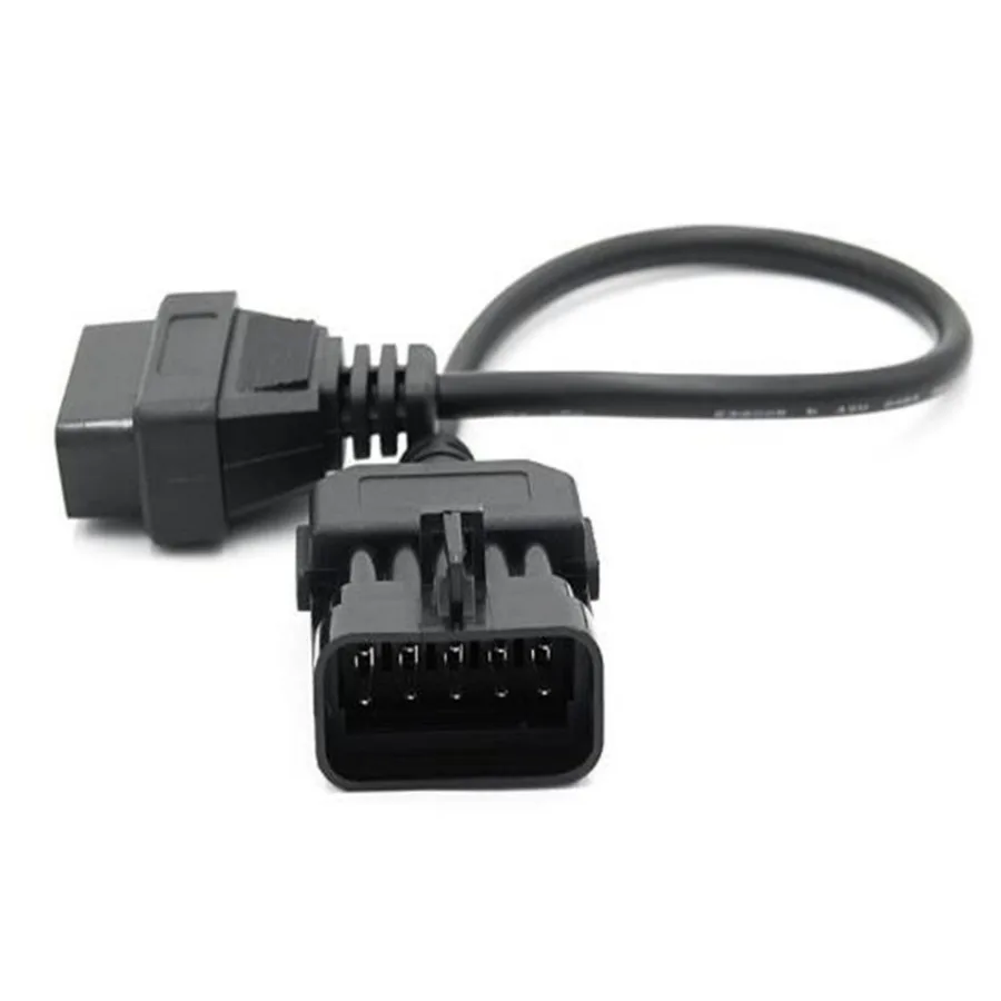 OBD2 10pin to 16pin Cable for Opel 10Pin To OBD2 16Pin Female Cars Diagnostic Connector Adapter OBD OBD II for Opel 10 Pin