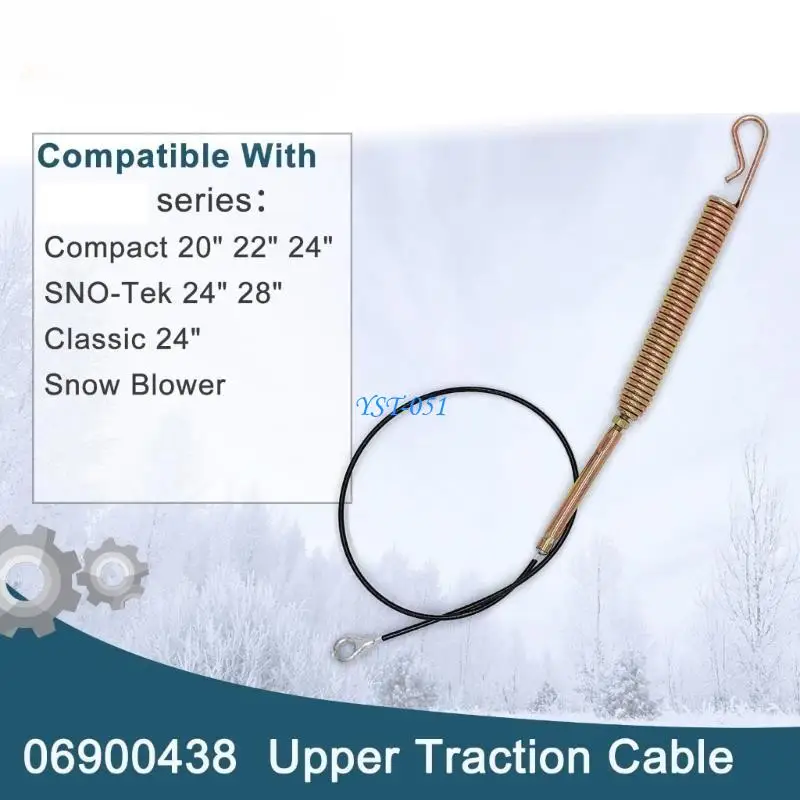

E15A Antislip Winterized Towing Cable For Snow Blowers Reinforced Cold Resistant Construction Low Power Loss Design 06900438