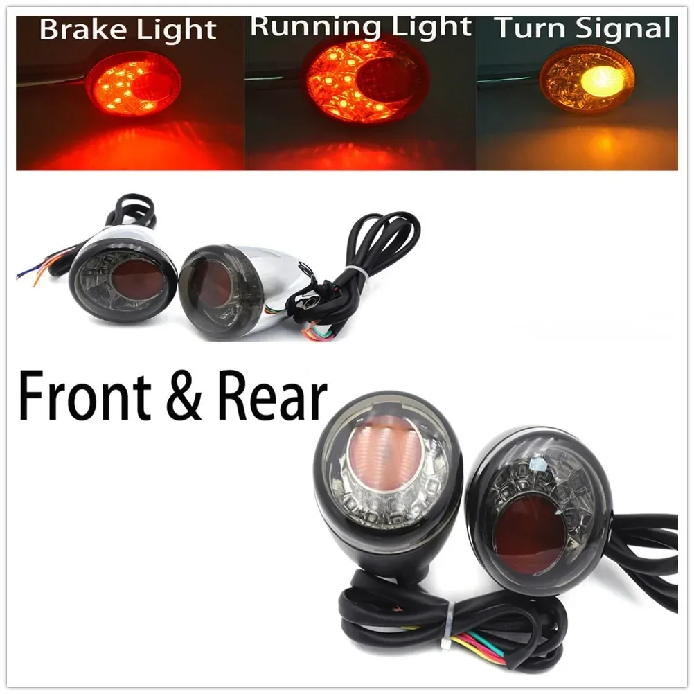 

Running Brake Light Front & Rear For Harley Davidson XL883 1200 1992-2019 Aftermarket Motorcycle Parts Turn Signal Indicator LED