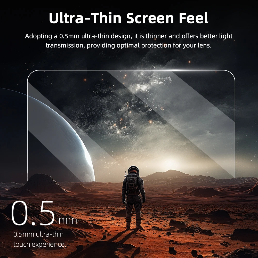 Flymile كاميرا طبقة رقيقة واقية ل Insta360 Ace pro 2 غطاء شاشة HD رقيقة جدا وحساسة ملحقات الكاميرا فيلم المقسى