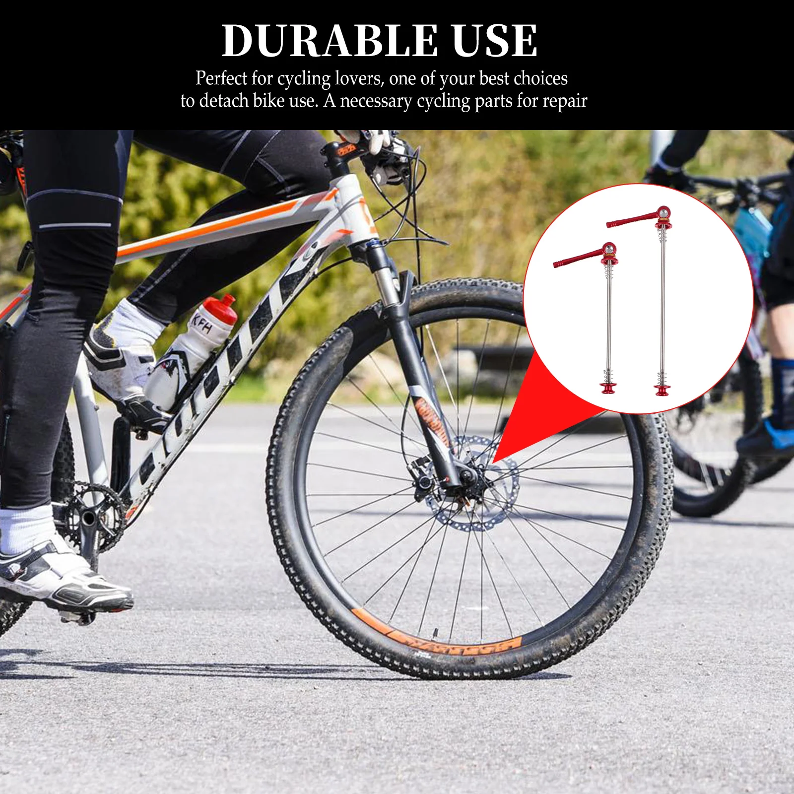 1Pair High Quality Titanium Bike Quick Release Skewers Secure Lightweight Cycling Parts for Mountain Road Bikes Hub Skewers