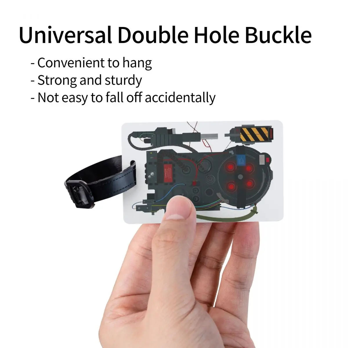 Ghostbusters Proton Pack علامات الأمتعة ملحقات حقيبة السفر المحمولة الأمتعة الصعود علامة التسمية حامل معرف اسم العنوان #3