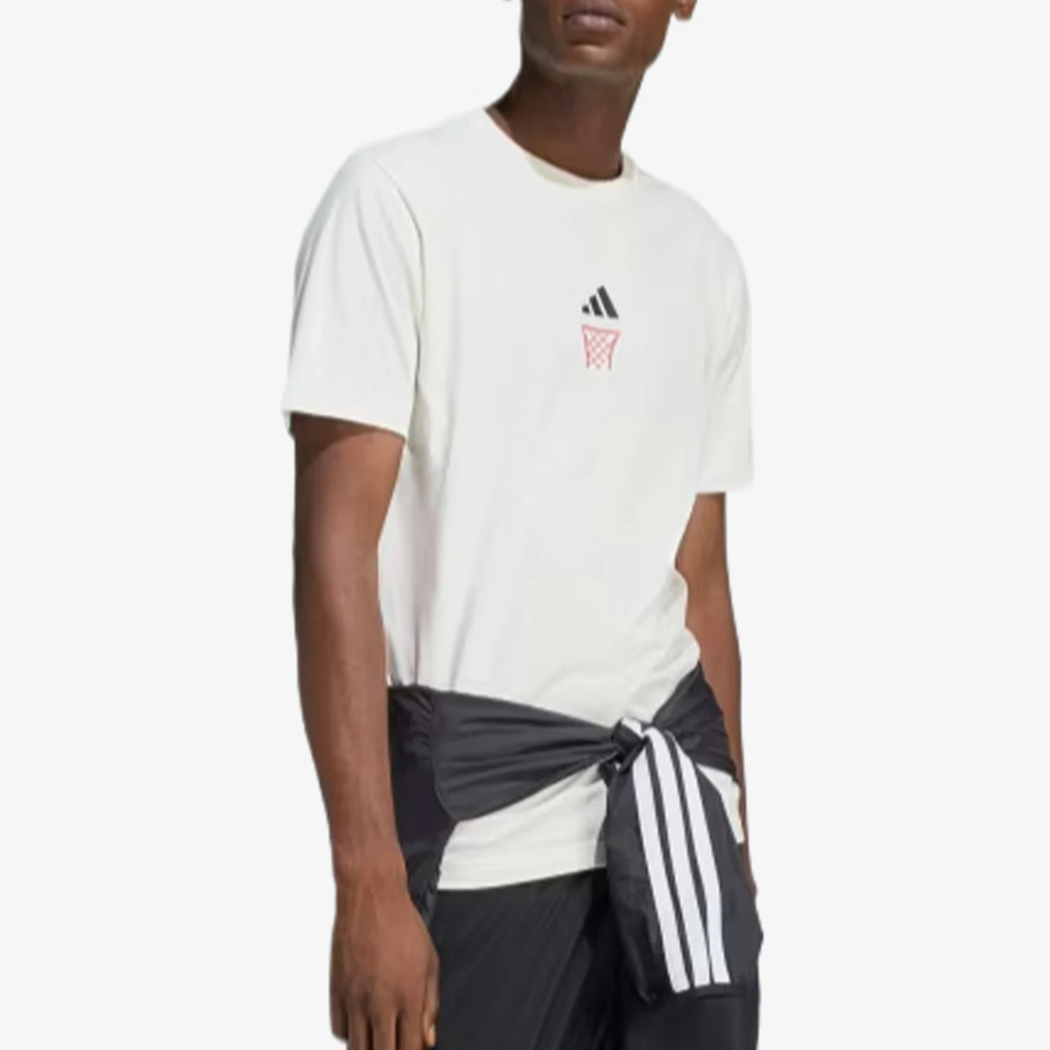 Adidas genuine short sleeved T-shirt for men, quick drying, sweat absorbing, elastic, simple short sleeved JZ5045