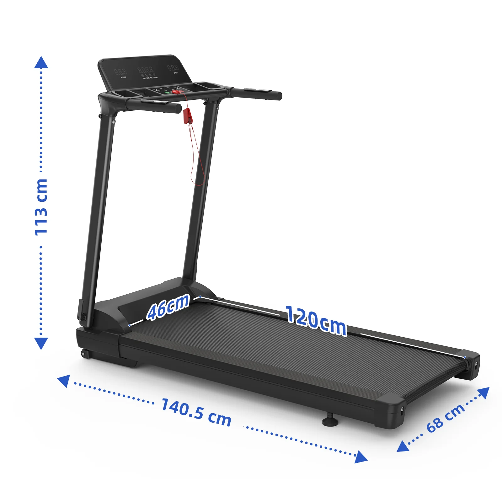 SHULI Best Seller Auto-Incline Electric Motorized Folding Portable Sports Treadmill Home Gym Cardio Training Machine 4.0 HP