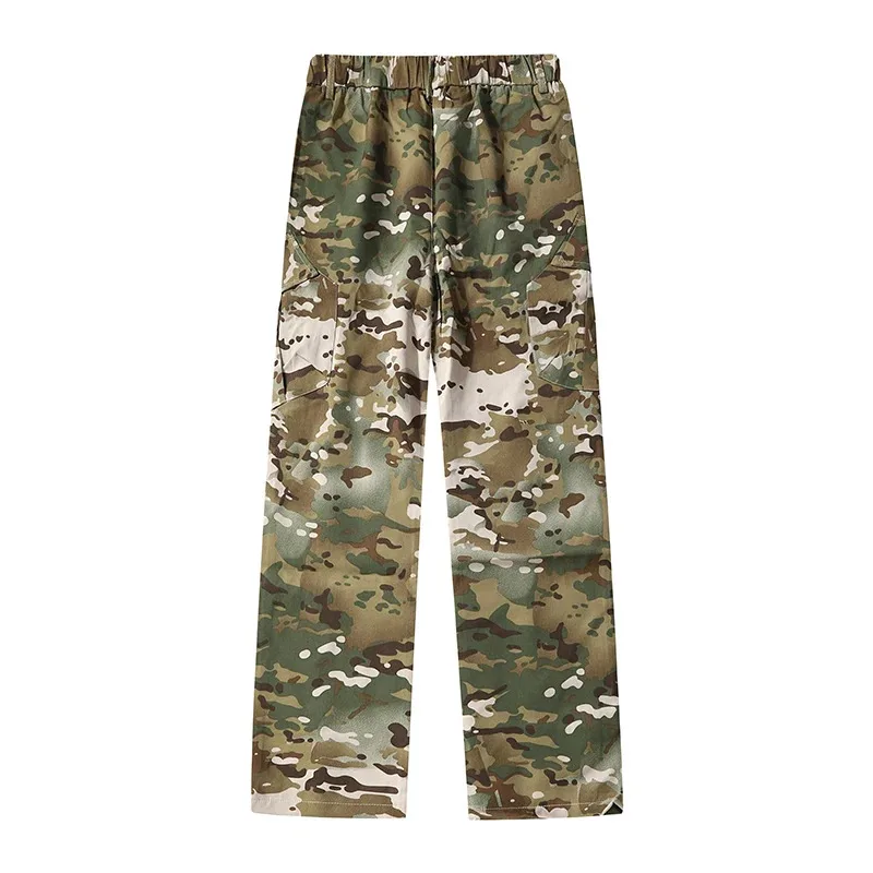 

Work pants men's outdoor casual sports long pants trendy camouflage straight paratrooper pants