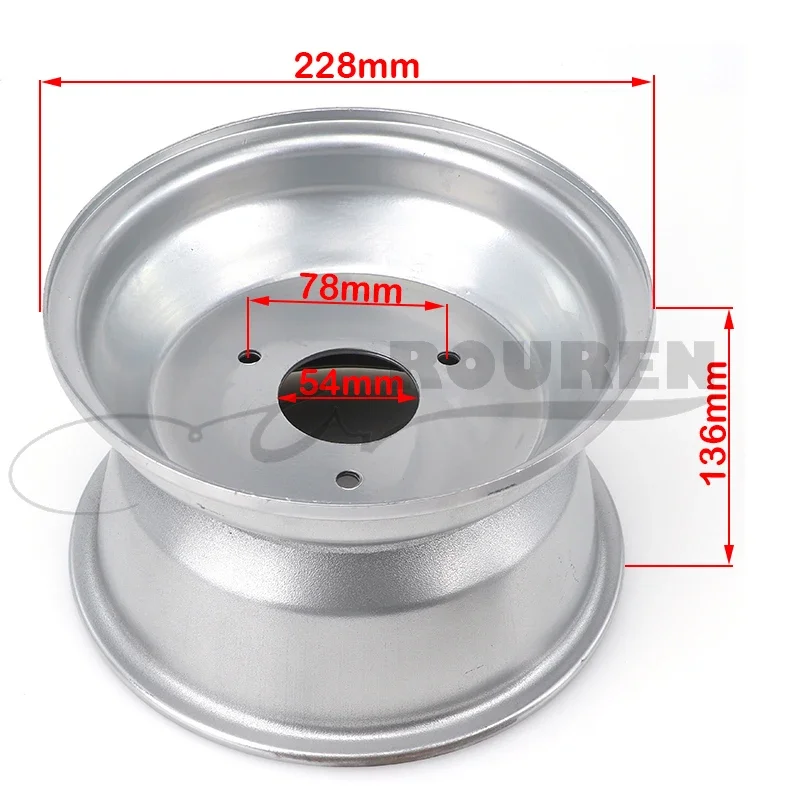 

8 Inch 4/3 Hole Wheels Vacuum Wheel Rims 150cc-250cc For The Bull ATV Accessories 19X7-8 Beach Motorcycle Part