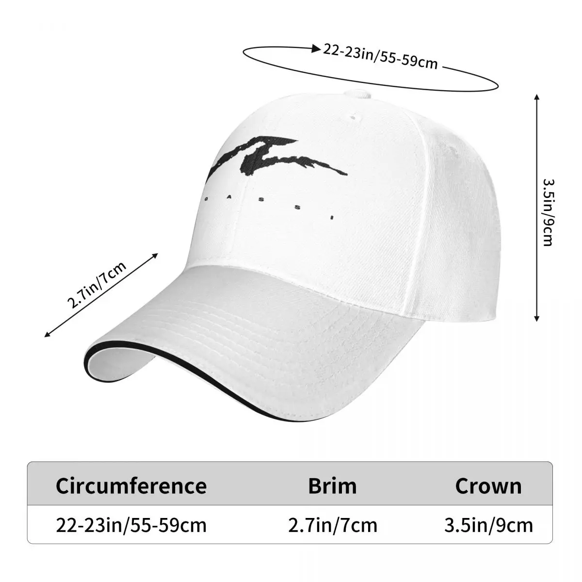 Andre Agassi Logo in schwarzer Baseball mütze Mode Strand Bobble Hat Frauen Hüte Männer