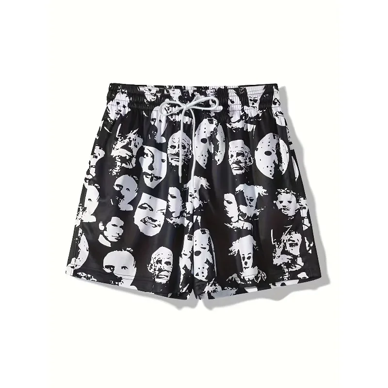 

Men's Casual Sports Shorts - Breathable Polyester, Loose Version with Pockets, Suitable for Basketball and Joggingon