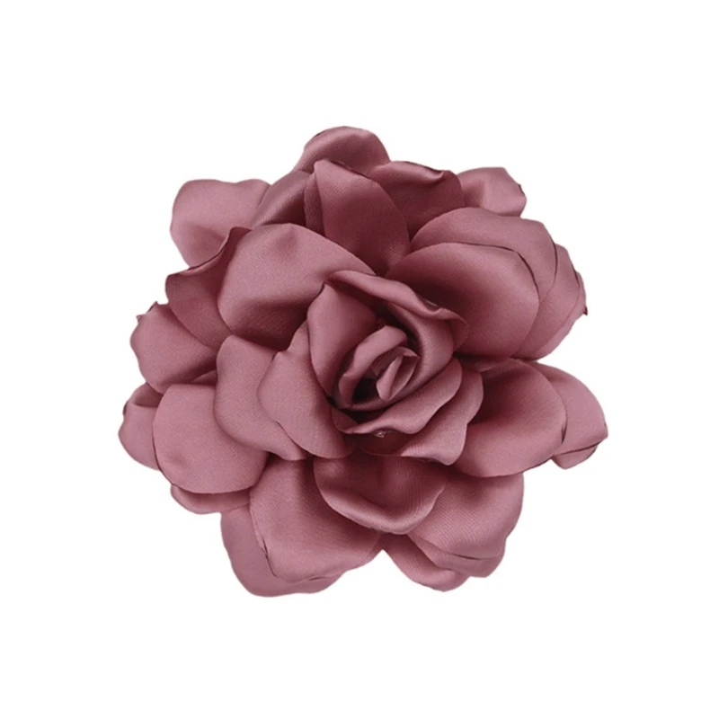 Y1UB Vibrant Fabric Flower Boutonniere Pin Adornment for Women's Festive Celebration image 4