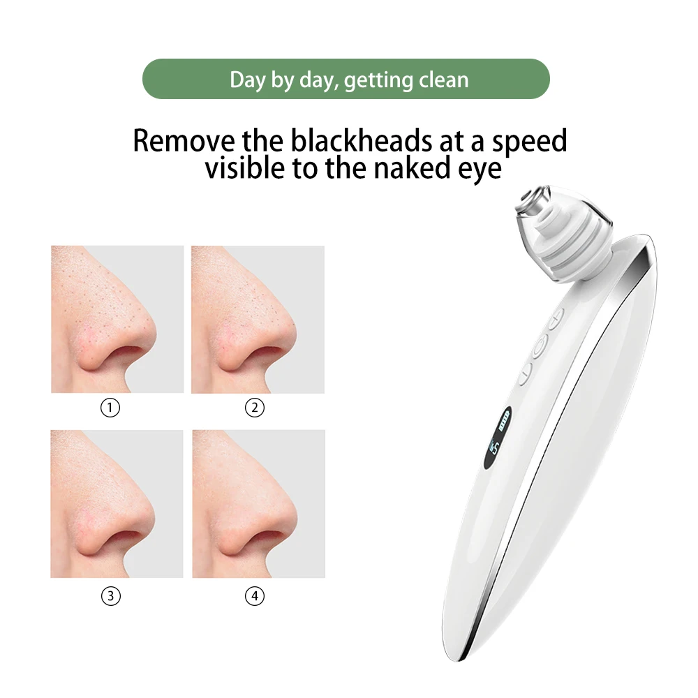 Electric Blackhead Remover Deep Cleaning Pores Vacuum Pore Cleaner Acne Cleanser Black Spots Removal Face Nose Deep Cleaning