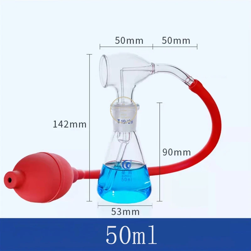 1set 30ml, 50ml, 100ml Lab Glass Colour Spray Bottle, TLC Color Rendering Spray Bottle with Dribbling Ball