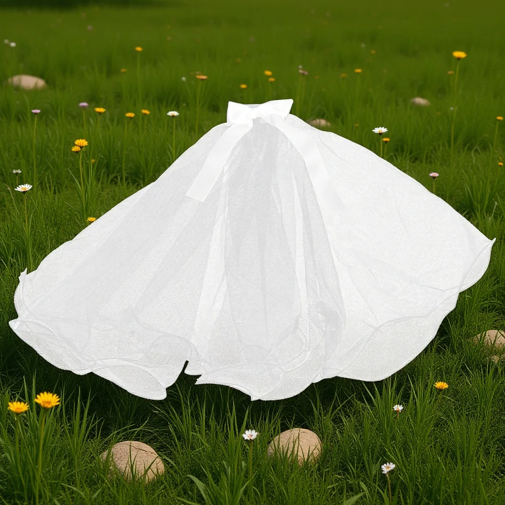 

Pet Wedding Veil Lightweight Dog Gauze Bowknot Hairpin Bridal Headwear Puppy Veil Party Accessory Cat Bridal Headdress