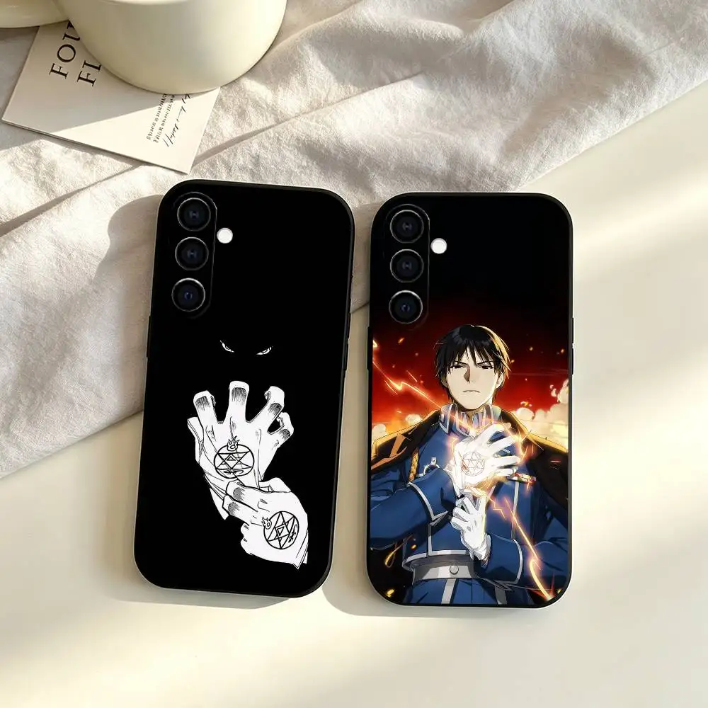 Fullmetal Alchemist Roy Mustang gift Phone Case Black Silicone Soft For Samsung Galaxy A73,A72,A71,A70,A53,A52,A51