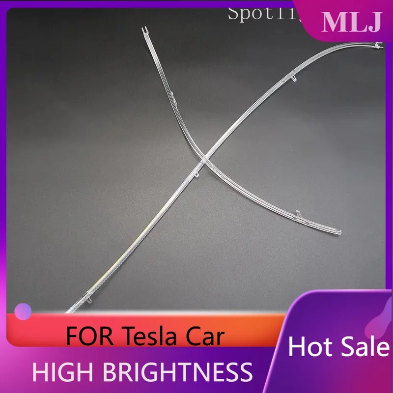 

For Tesla Model S 2016-2020 DRL Car Headlight Light Guide Plate Guide Tube Car Accessories Angel Eyes Daytime Running Light