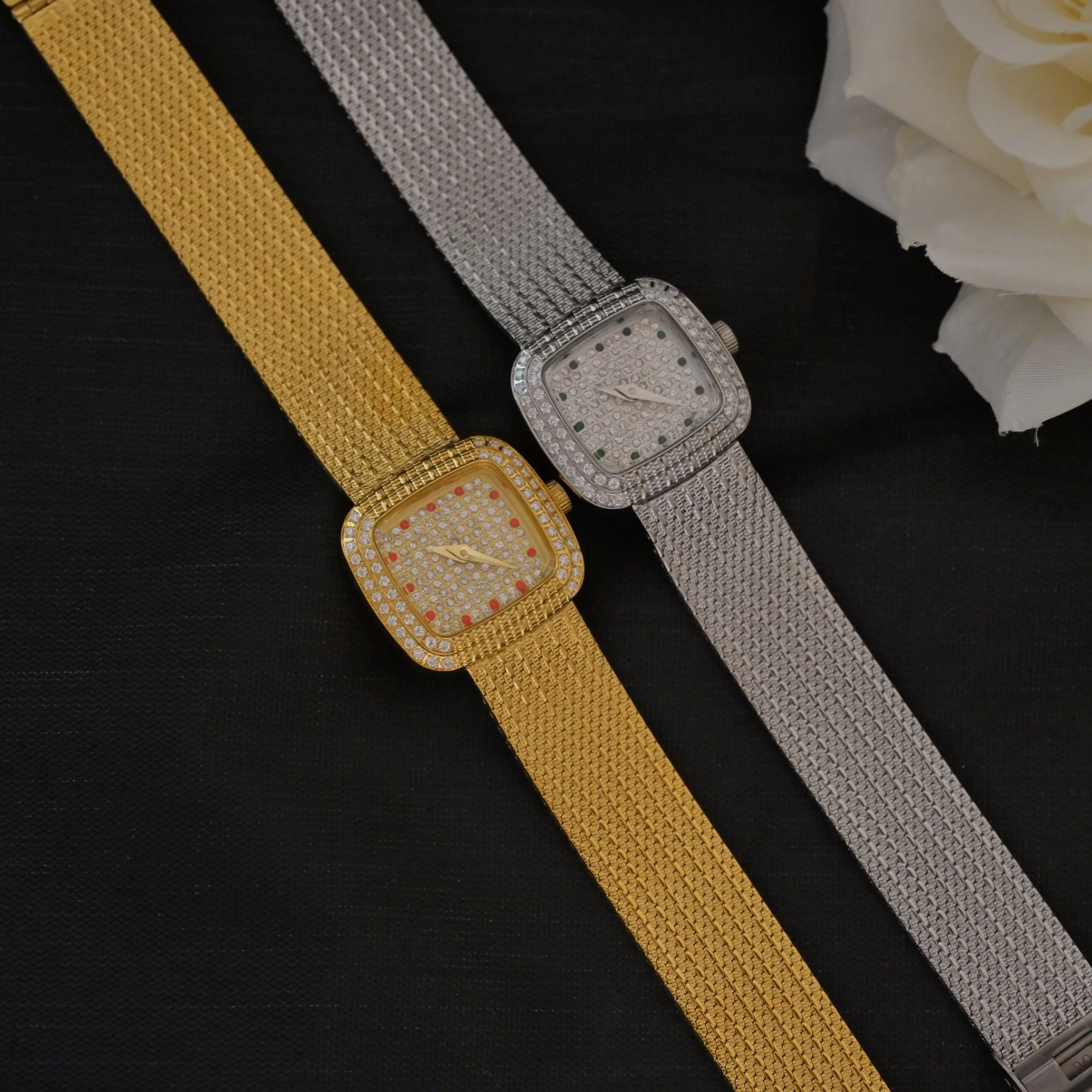2024 New Women's Watch Medieval Diamond  Vintage Retro Luxury Elegance High Quartz  Retro Gold Clock