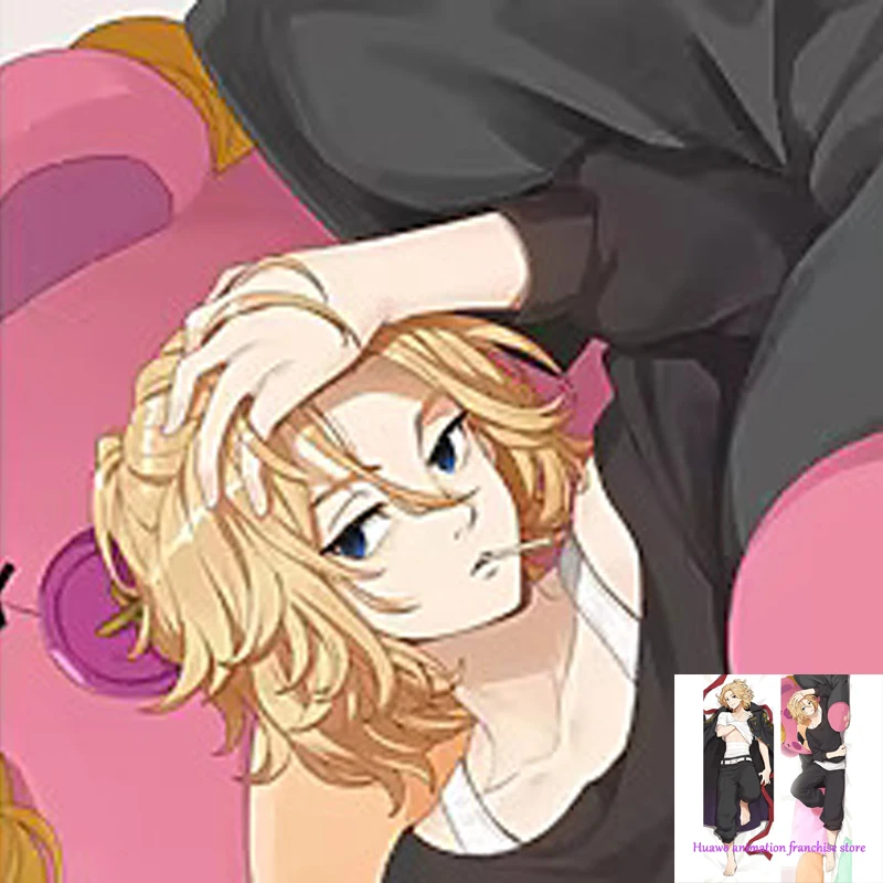 

Anime Dakimakura Pillow Manjiro Sano 2-Side Print Pillowcase Hugging Body Cushion Cover Otaku Waifuristmas Decoration 2023