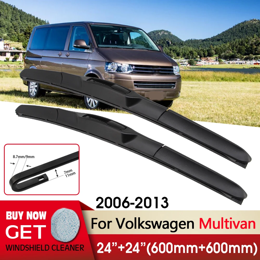 

Автотовары Щетки стеклоочистителей стеклоочиститель дворник car wiper blade for Volkswagen Multivan 2006-2013 24"+24"