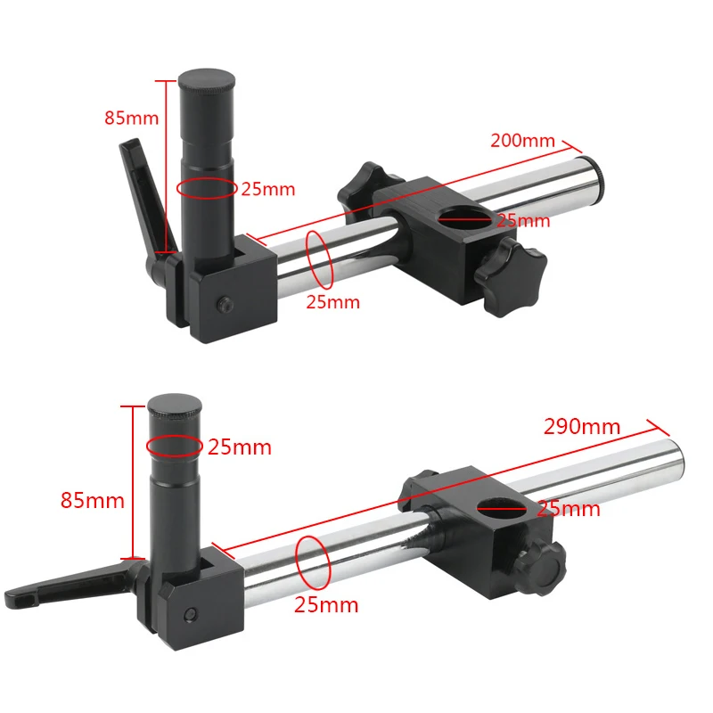 25mm Metal Multiple Angles Adjustable Universal Industrial Monocular 180x Lens Video Microscope Camera Bracket Arm Stand Holder